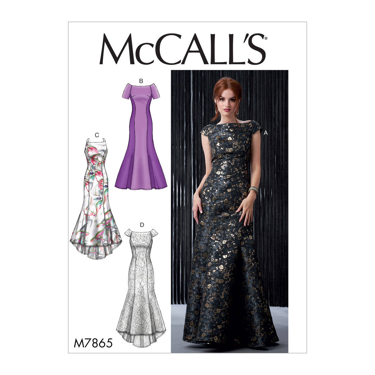 Patron McCall's n°7865 - Robe longue pour femme