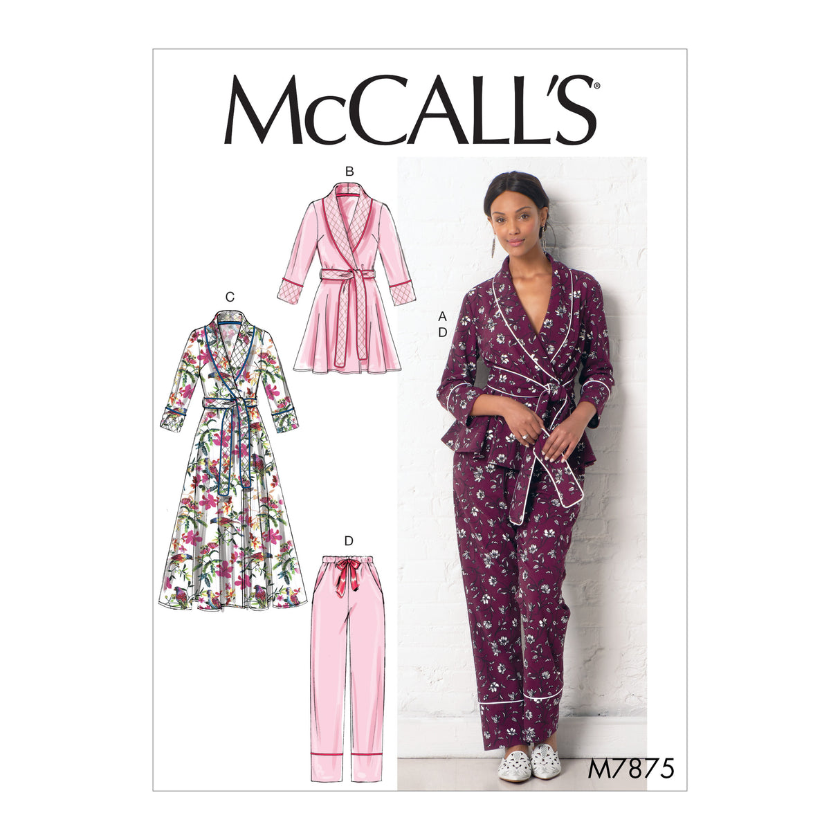 Patron McCall's n°7875 - Veste, peignoir, pantalon et ceinture