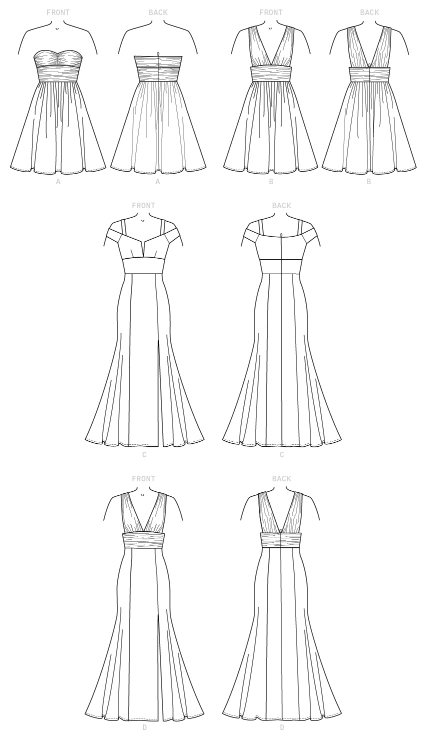 Patron McCall's n°7896 - Robe de soirée pour femme