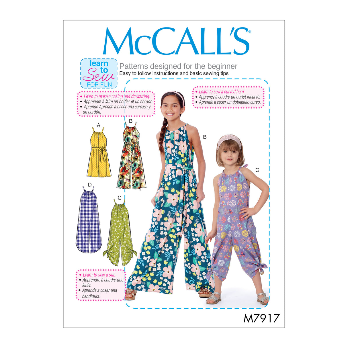 Patron McCall's n°7917 - Combinaison et barboteuse