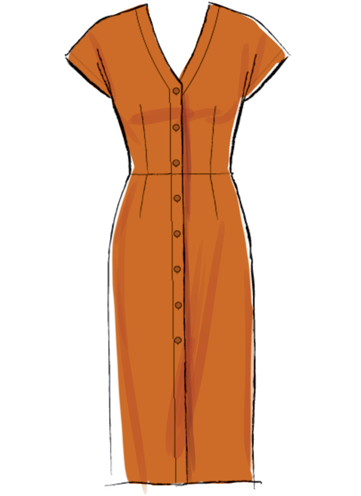 Patron McCall's n°7920 - Robes boutonnées élégantes