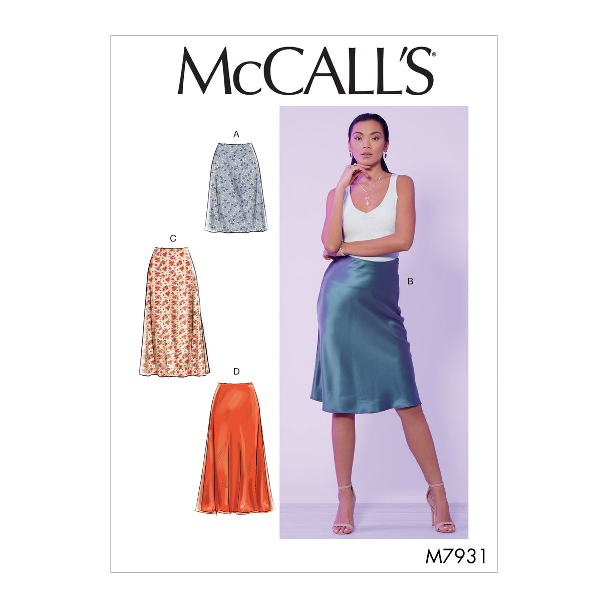 Patron McCall's n°7931 - Jupes ajustées et sophistiquées
