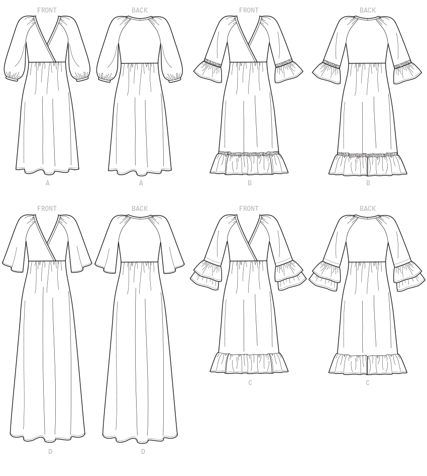 Patron McCall's n°7969 - Robes amples et élégantes