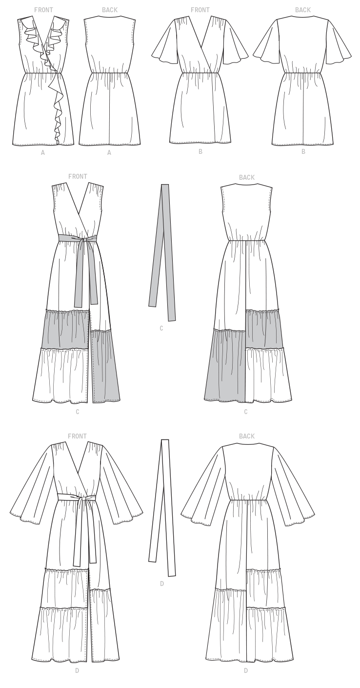 Patron McCall's n°7970 - Robes amples et élégantes