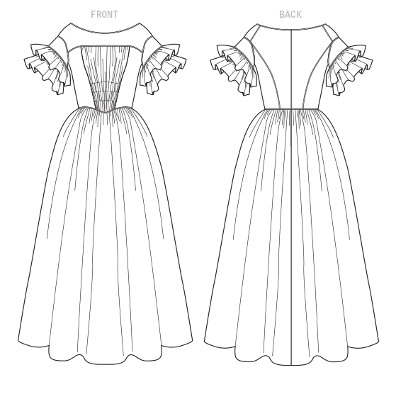 Patron McCall's n°7988 - Robe historique des années 1840