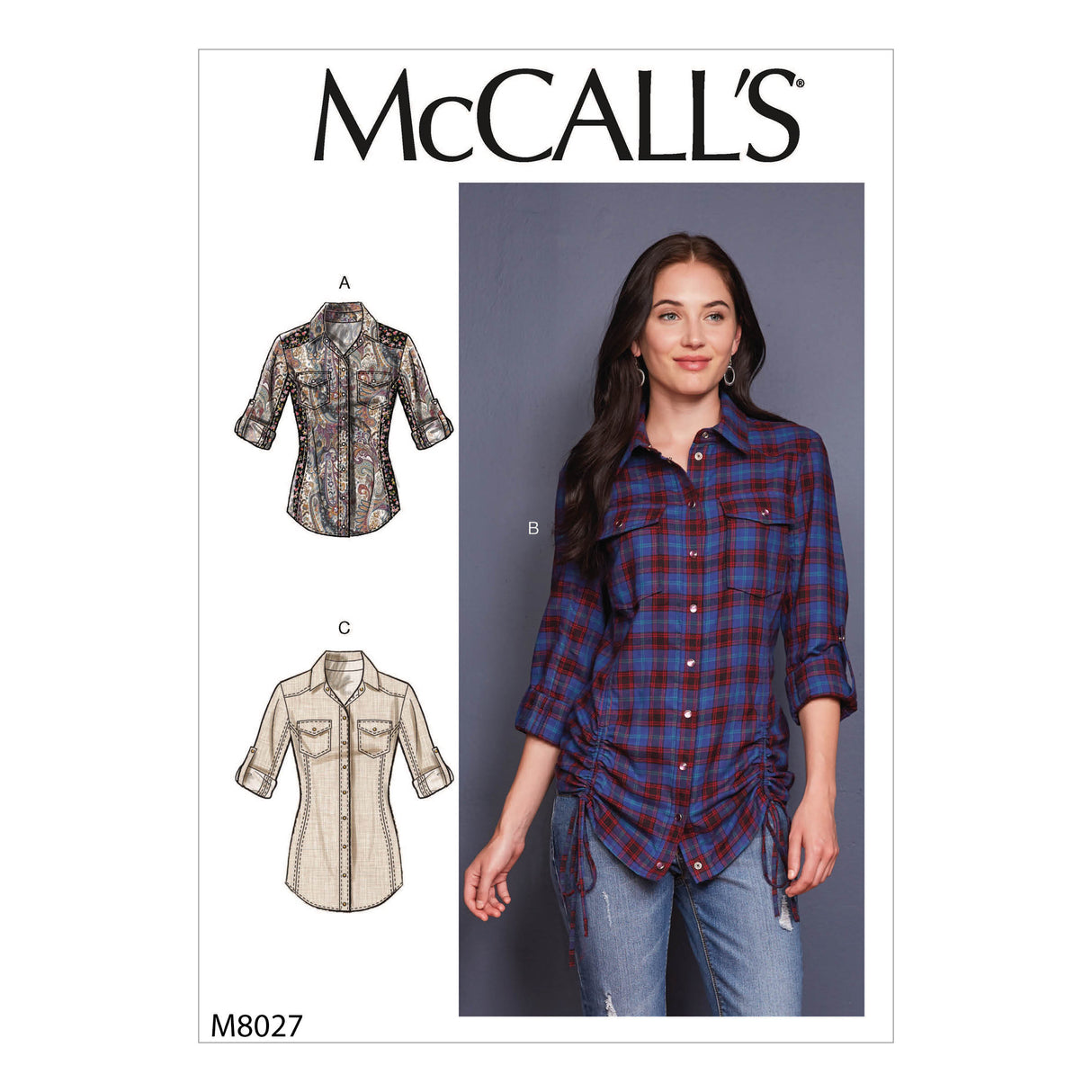 Patron McCall's n°8027 - Chemisier ajusté avec détails élégants