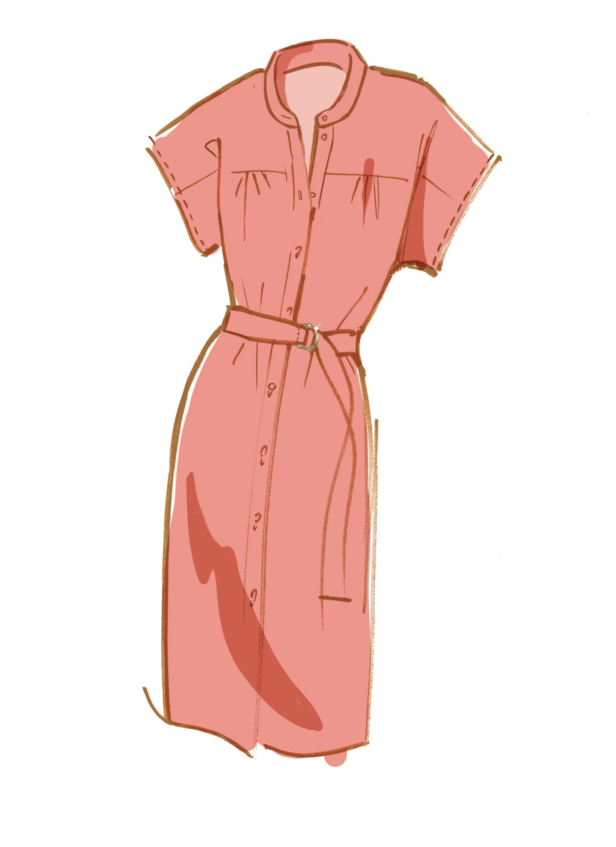 Patron McCall's n°8030 - Robe chemise boutonnée