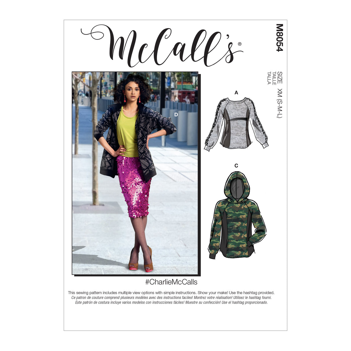 Patron McCall's n°8054 - Hauts et hoodies unisexes
