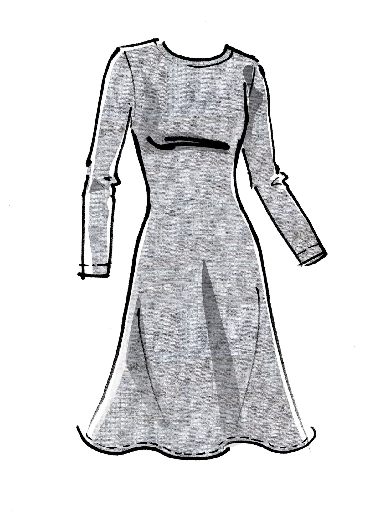Patron McCall's n°8064 - Robe en maille ajustée