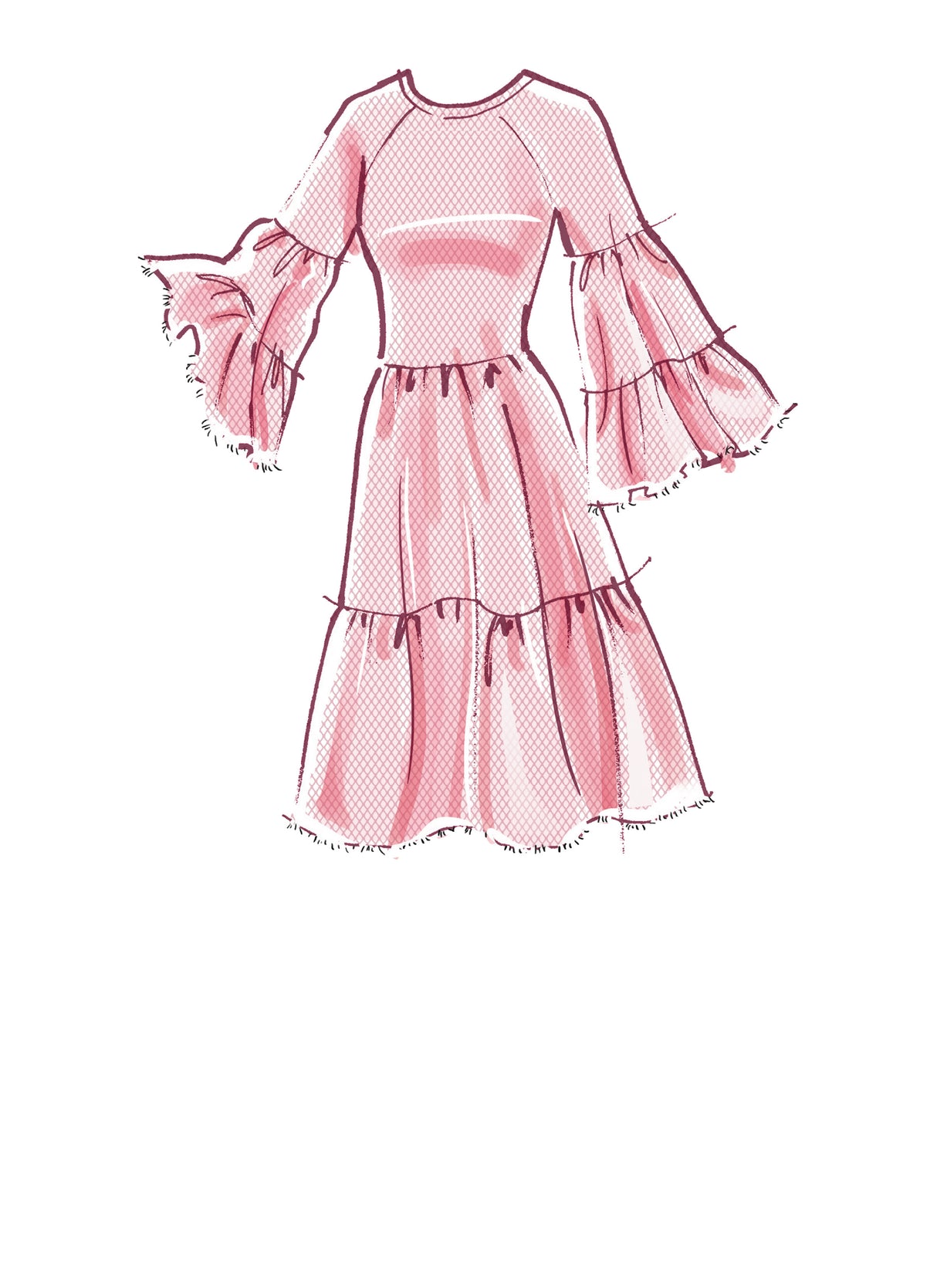 Patron McCall's n°8110 - Robe à volants