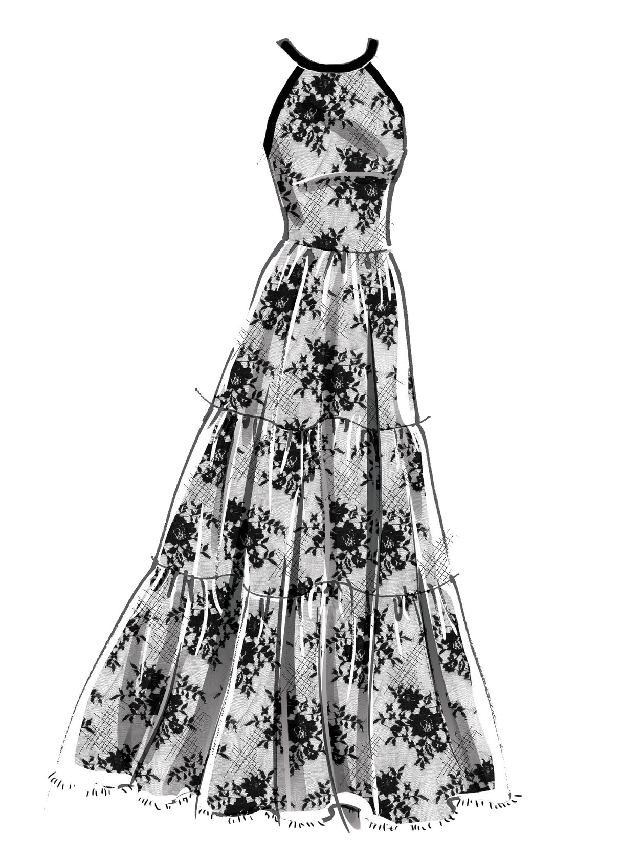 Patron McCall's n°8110 - Robe à volants