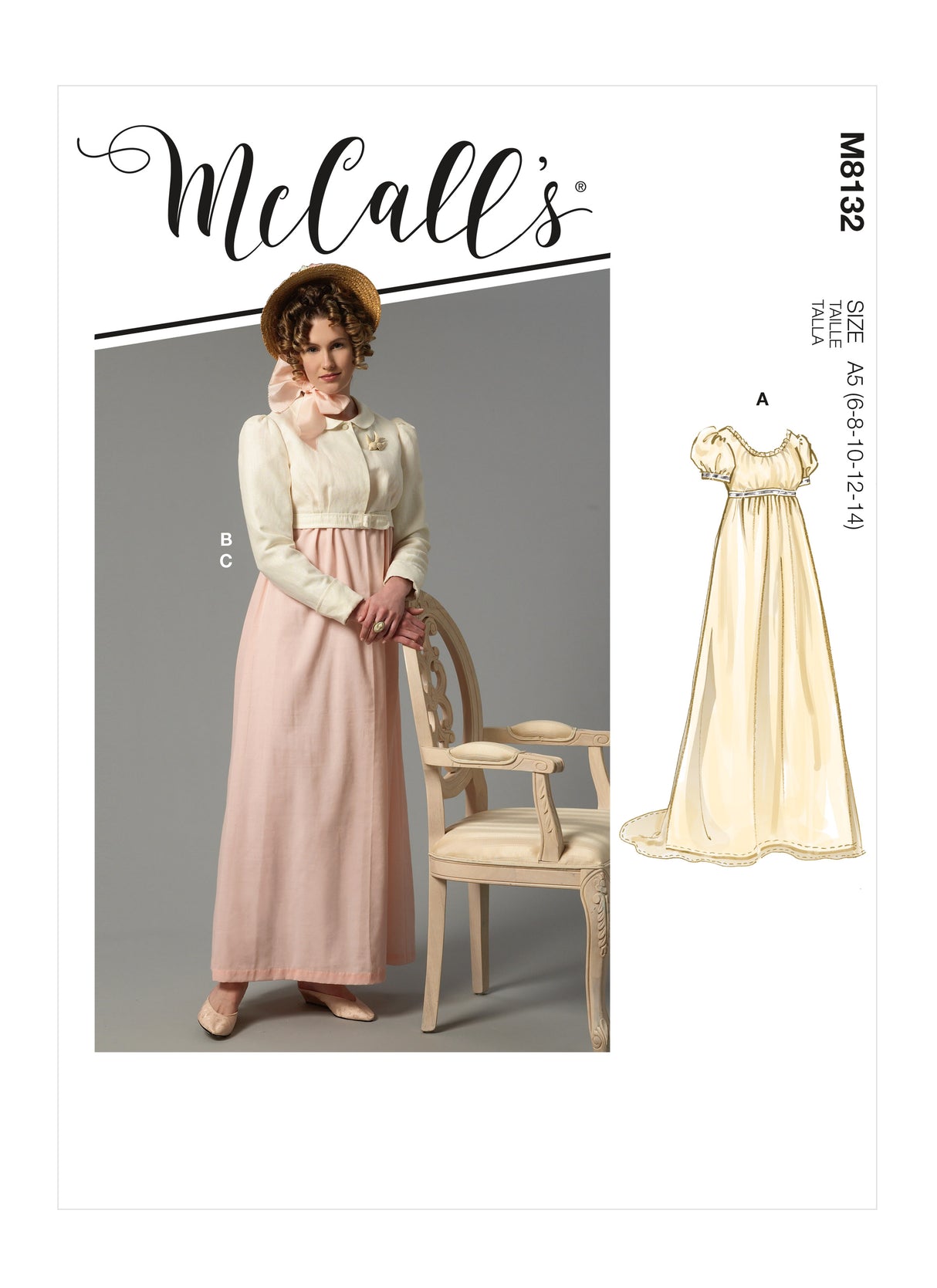 Patron McCall's n°8132 - Robe Régence avec veste Spencer