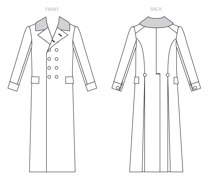Patron McCall's n°8137 - Manteau homme historique