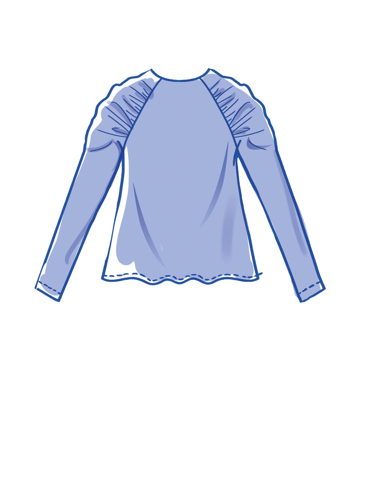 Patron McCall's n°8147 - Haut à manches raglan et variations d'encolure