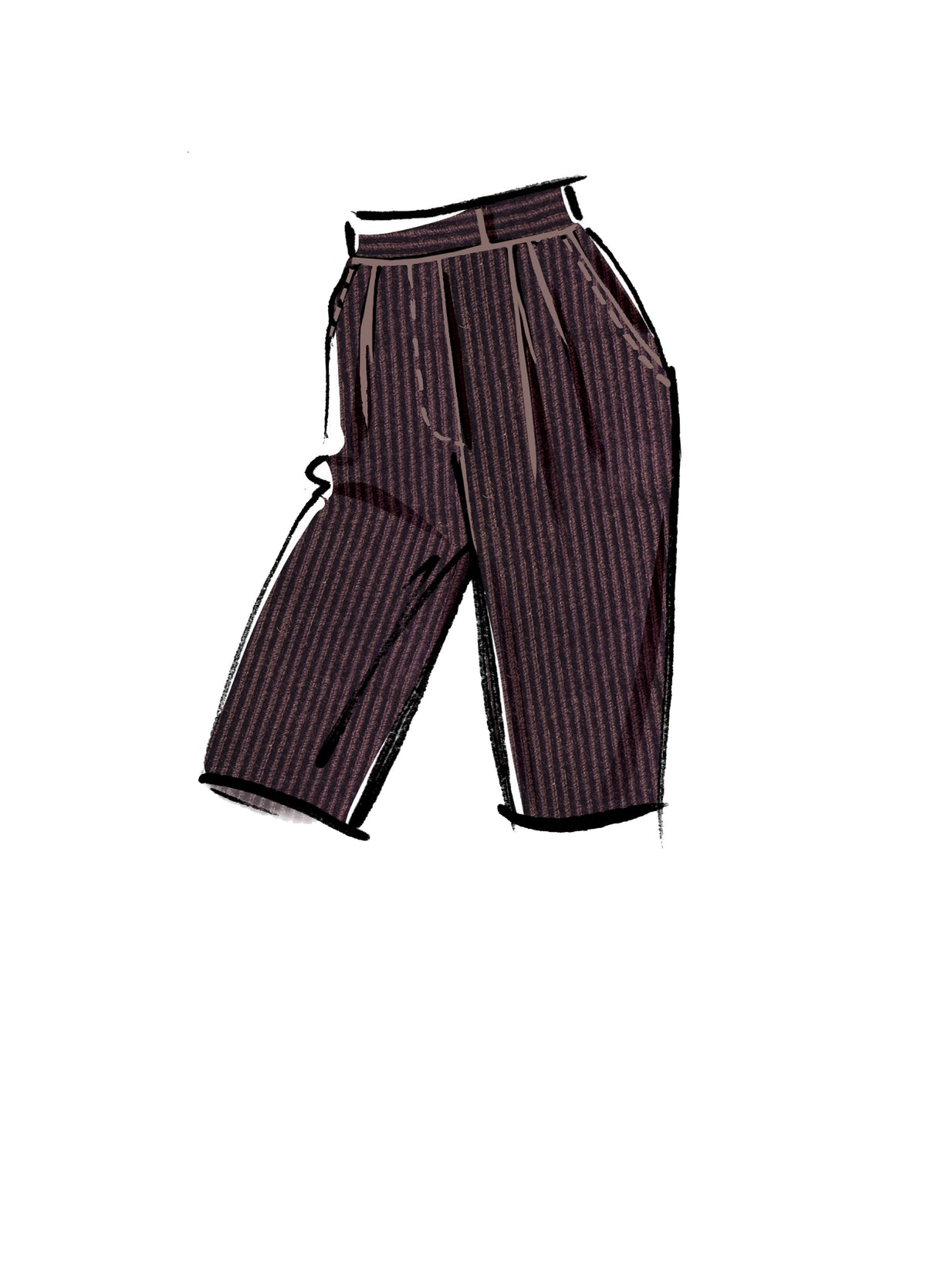 Patron McCall's n°8148 - Pantalon et short plissés pour femme