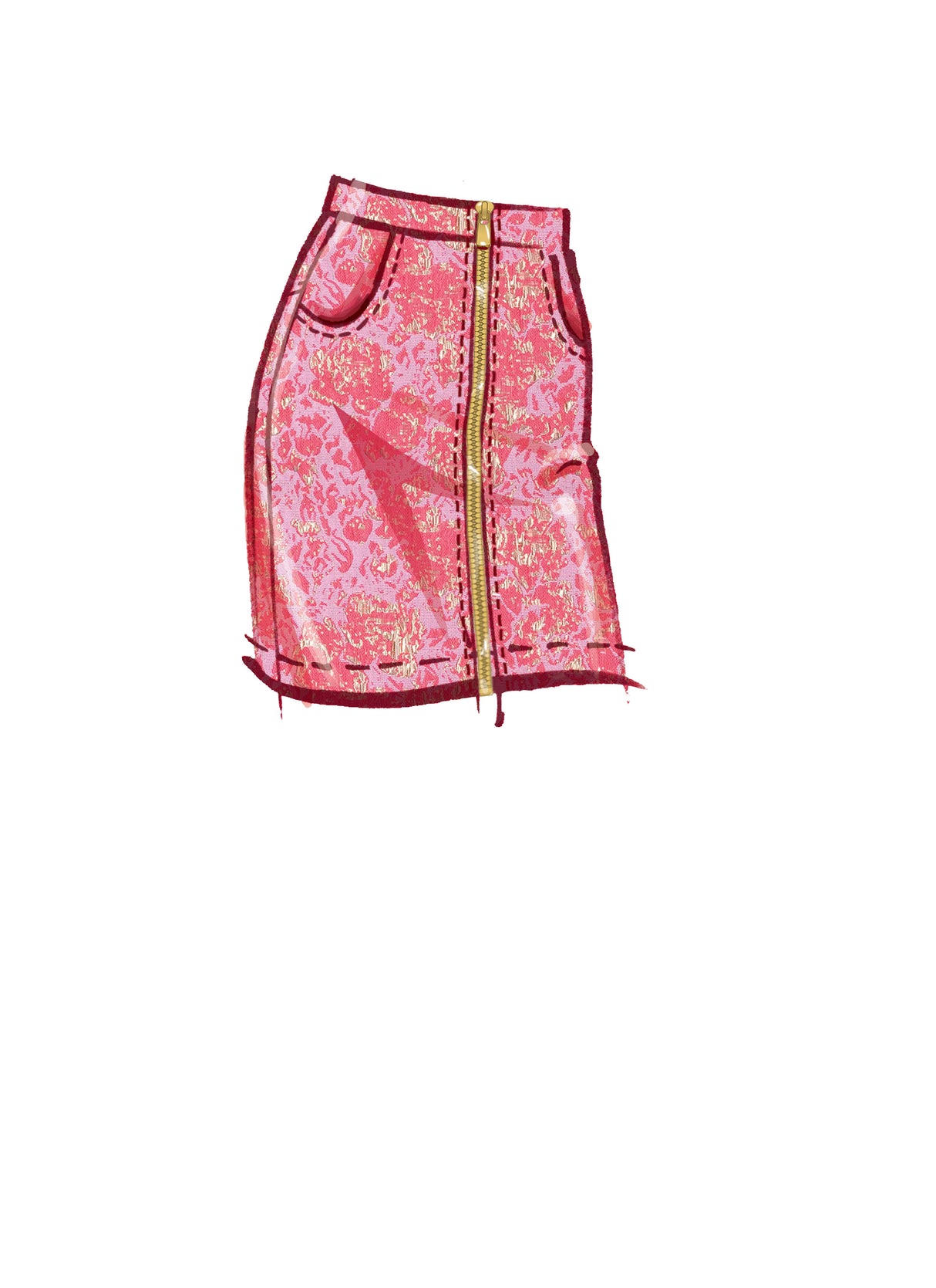 Patron McCall's n°8149 - Jupe crayon à poches