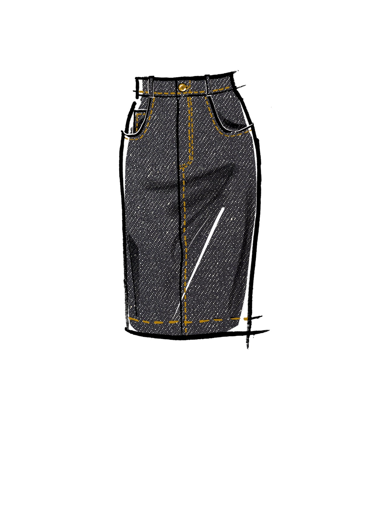 Patron McCall's n°8149 - Jupe crayon à poches