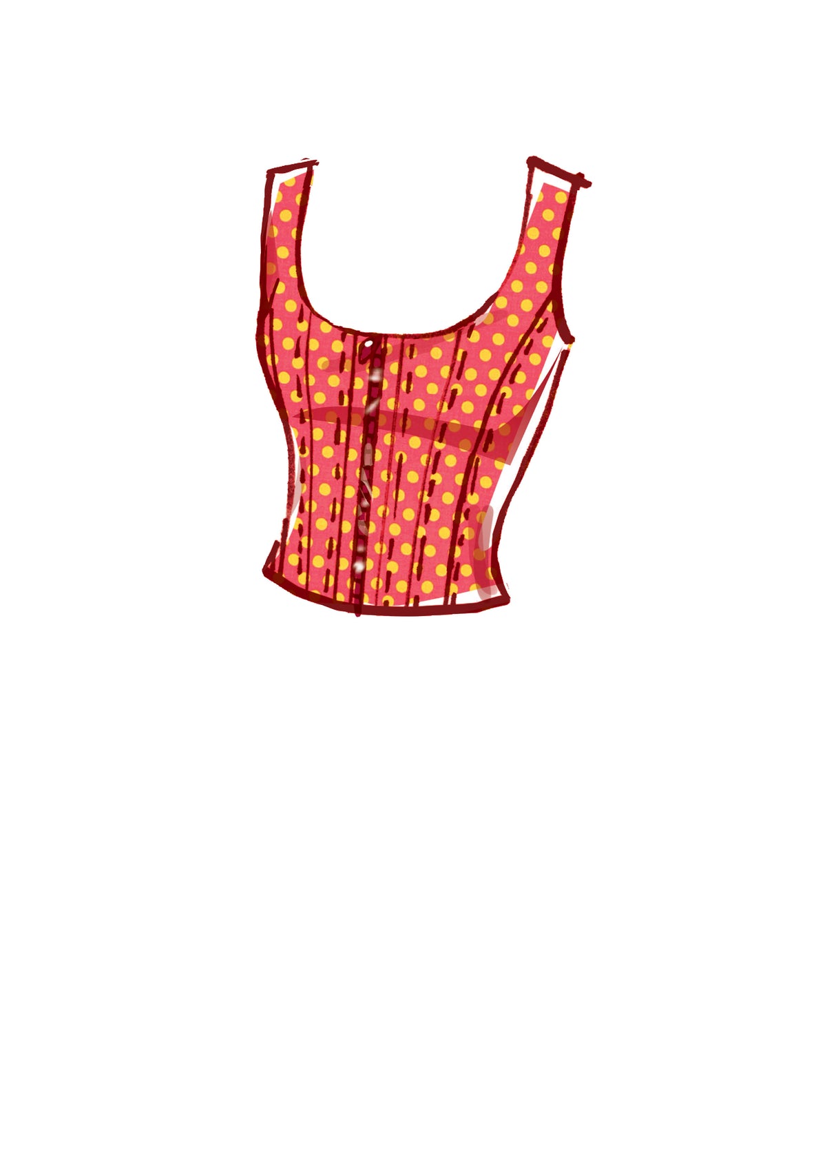 Patron McCall's n°8182 - Haut corset avec variations