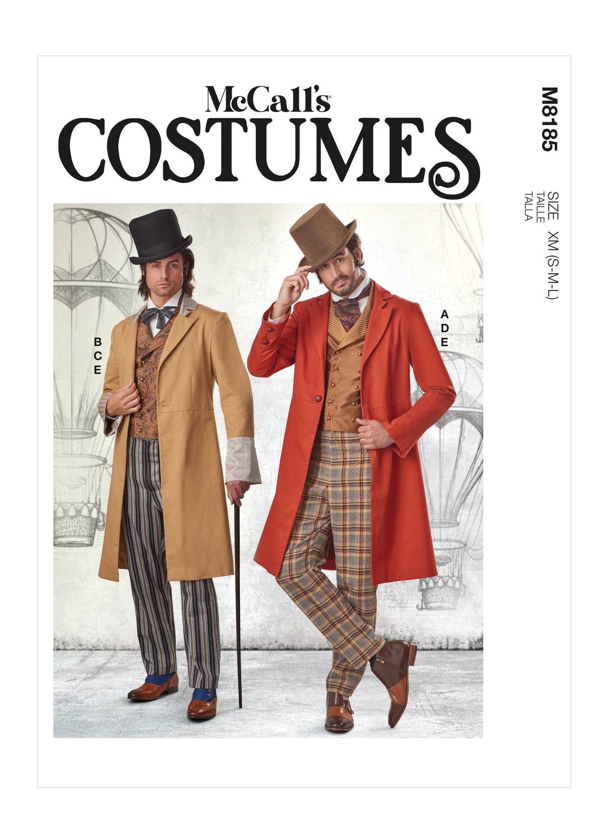 Patron McCall's n°8185 - Costume victorien pour homme