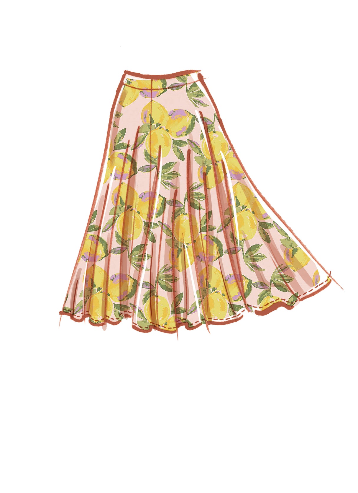 Patron McCall's n°8205 - Jupe évasée avec variations
