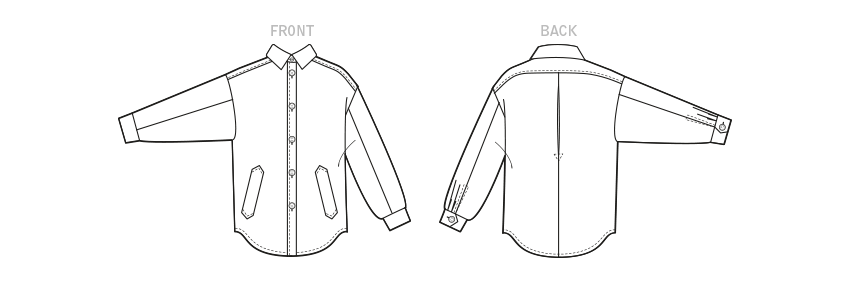 Patron McCall's n°8210 - Veste boutonnée pour femme