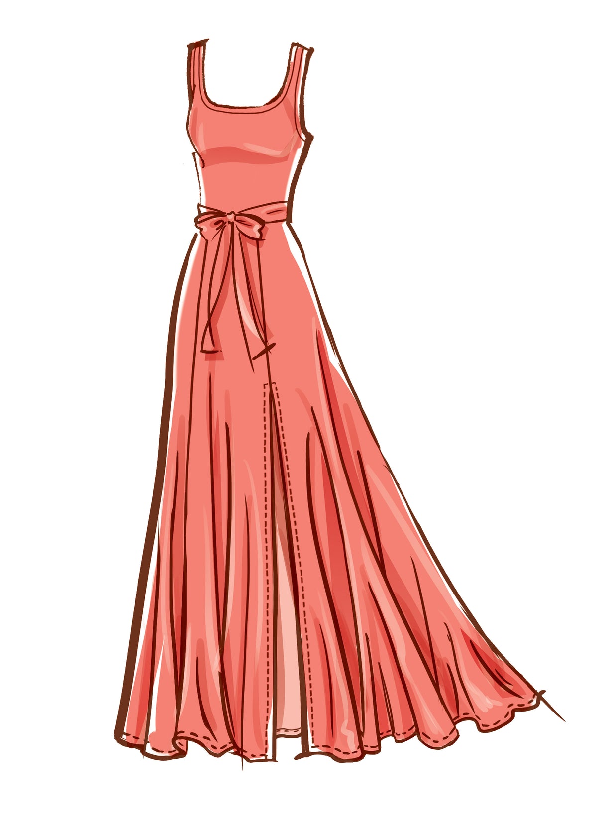 Patron McCall's n°8215 - Robe ajustée et évasée