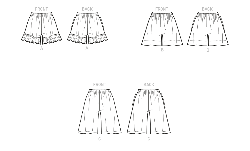 Patron McCall's n°8221 - Shorts féminins faciles à coudre