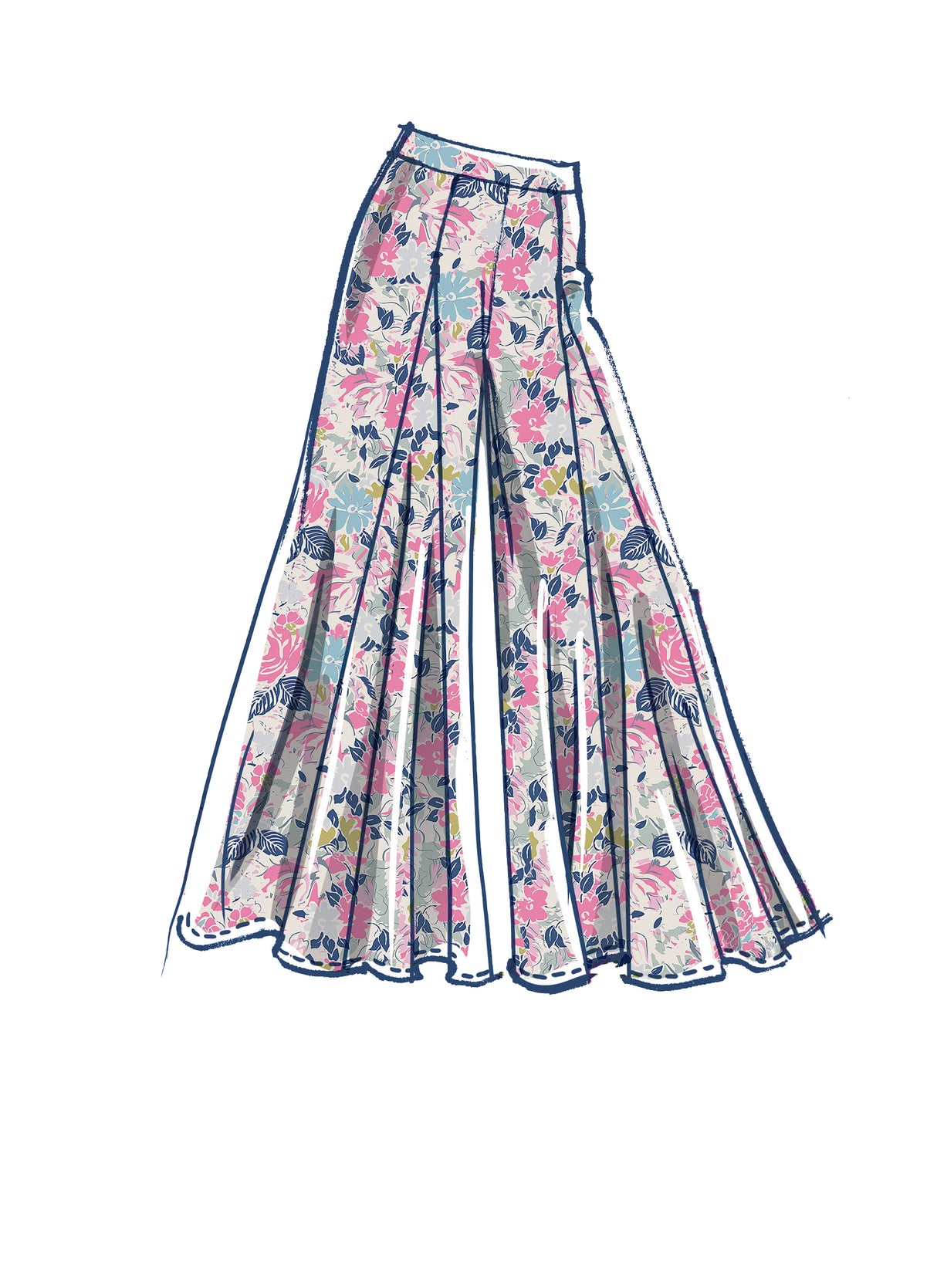 Patron McCall's n°8223 - Pantalon palazzo à jambes larges