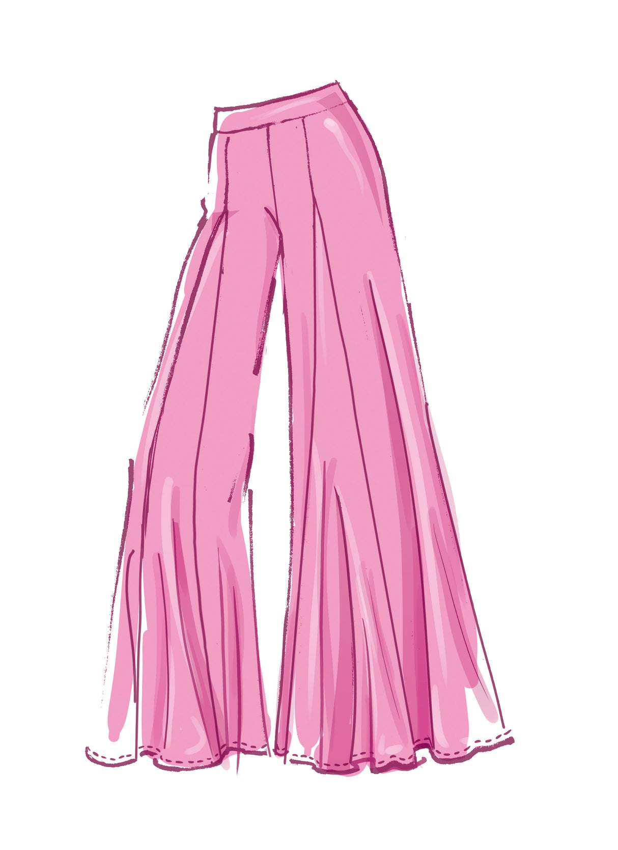 Patron McCall's n°8223 - Pantalon palazzo à jambes larges