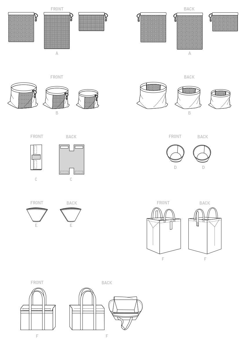 Patron McCall's n°8236 - Accessoires de cuisine réutilisables