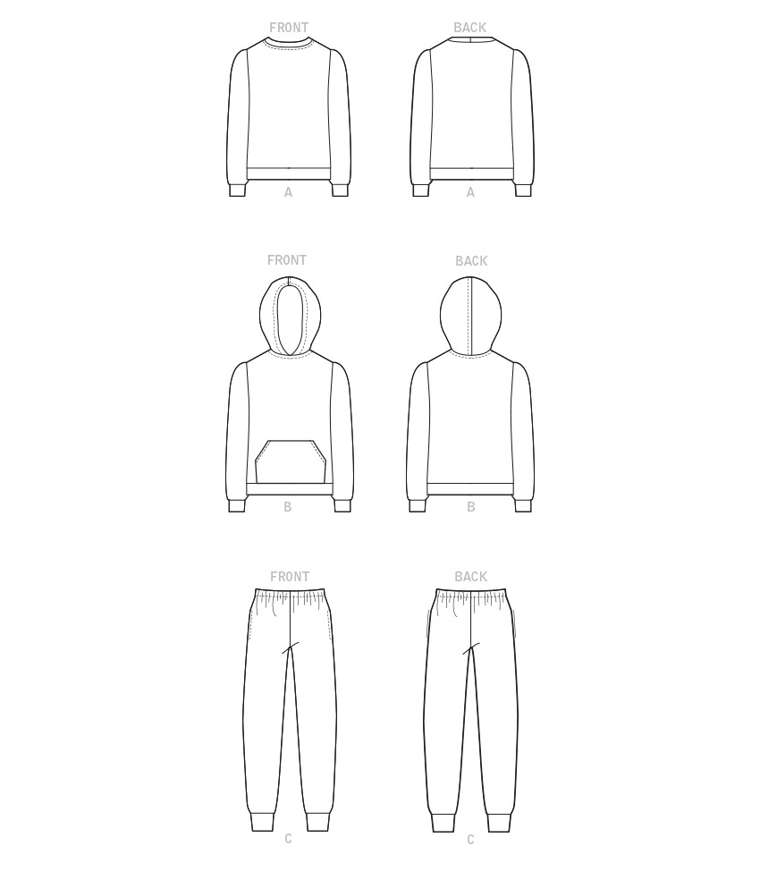 Patron McCall's n°8250 - Ensemble de vêtements de sport pour enfants