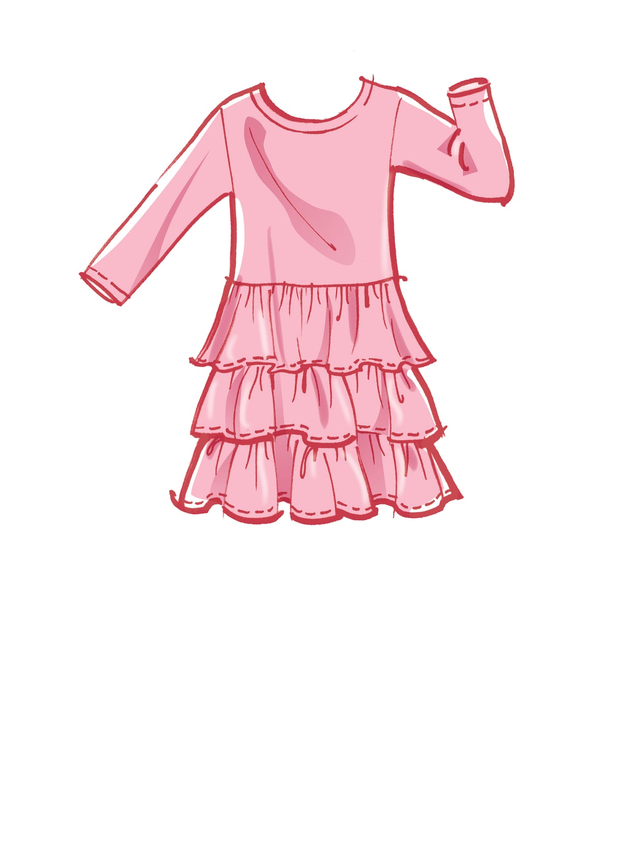 Patron McCall's n°8251 - Robe ajustée et évasée pour enfants