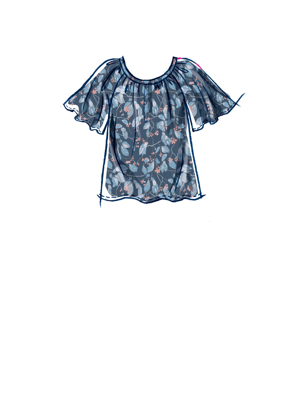 Patron McCall's n°8256 - Hauts pour femmes avec encolure froncée
