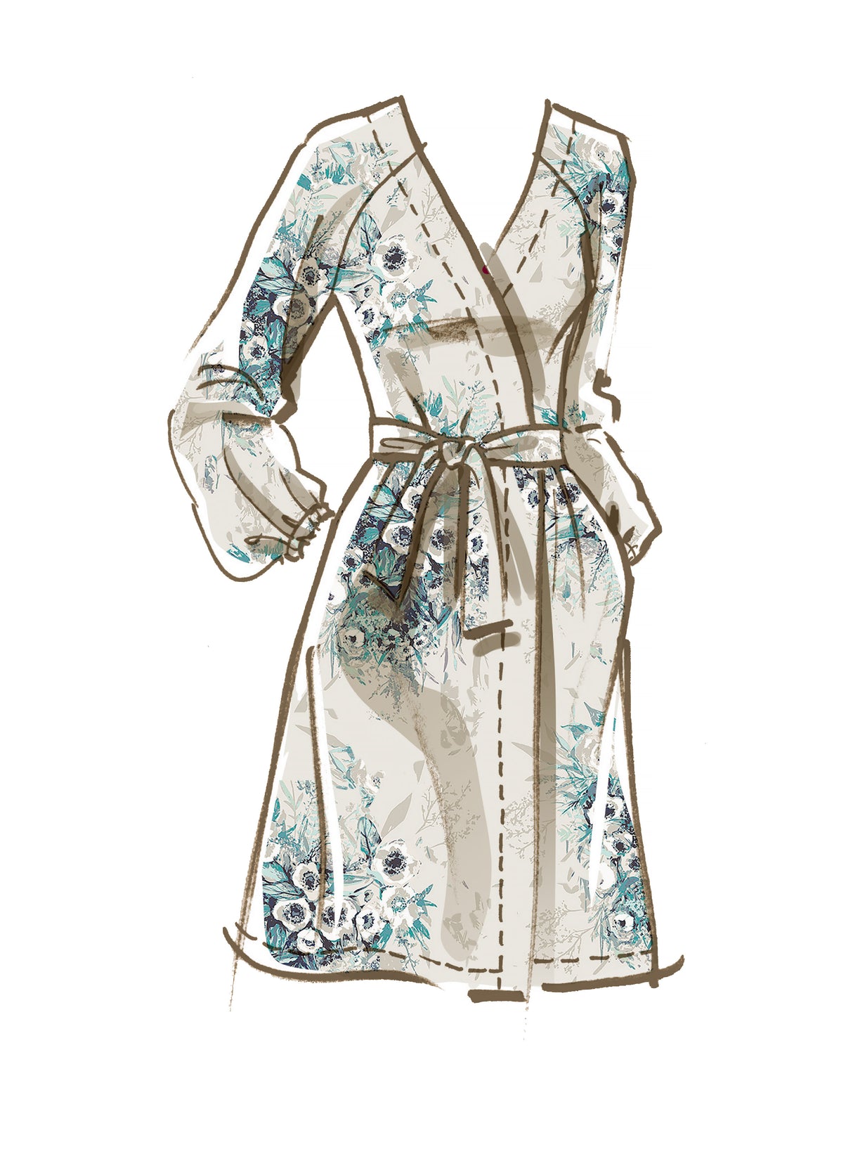 Patron McCall's n°8261 - Barboteuse, combinaison et robe avec ceinture