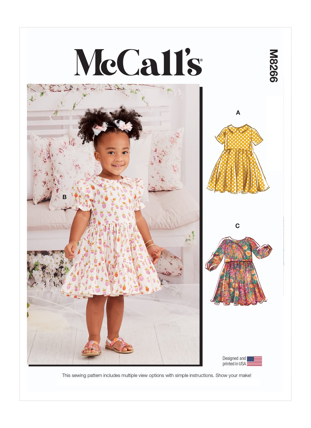Patron McCall's n°8266 - Robes pour enfants