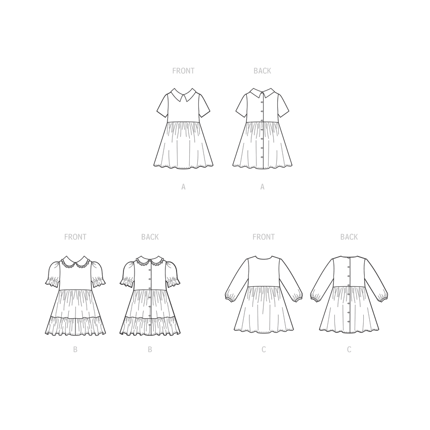 Patron McCall's n°8266 - Robes pour enfants