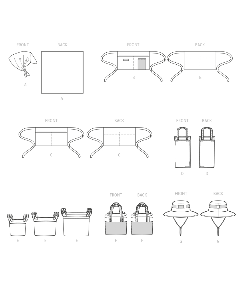 Patron McCall's n°8300 - Ensemble d'articles de jardinage