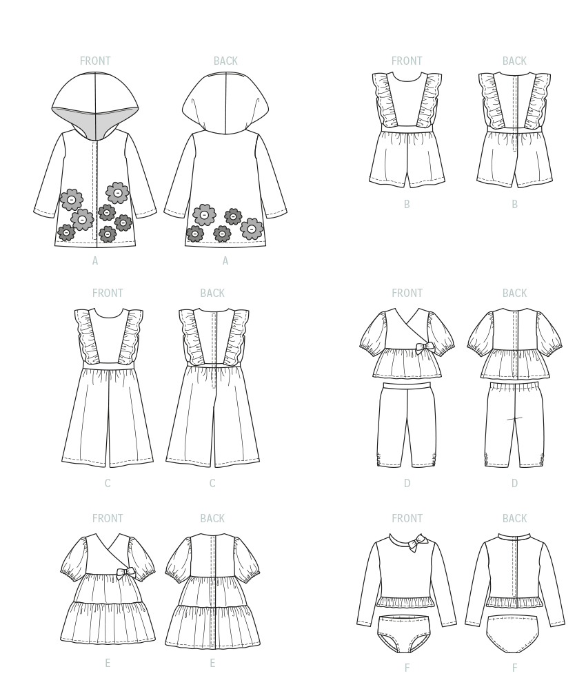 Patron McCall's n°8309 - Vêtements pour poupées de 46 cm