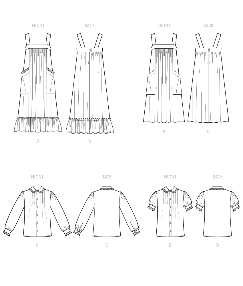 Patron McCall's n°8318 - Robe vintage à bretelles pour femmes