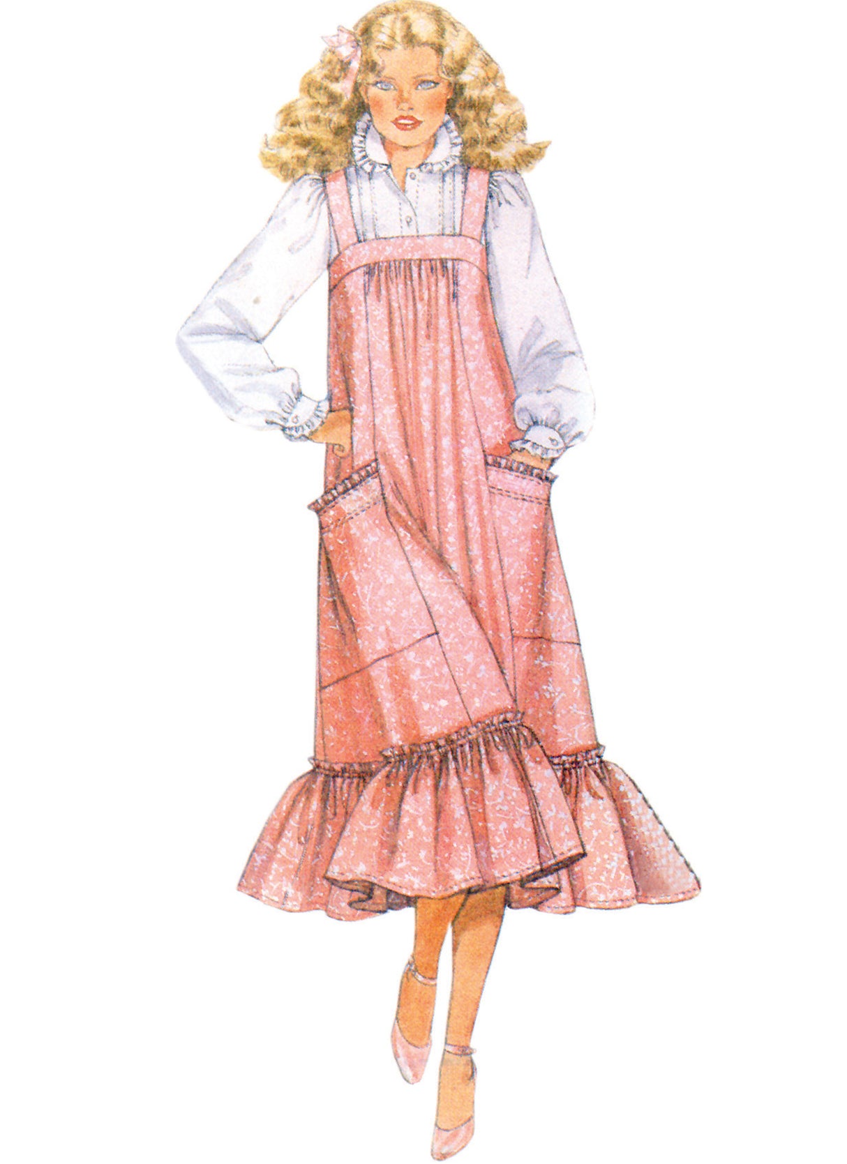 Patron McCall's n°8318 - Robe vintage à bretelles pour femmes