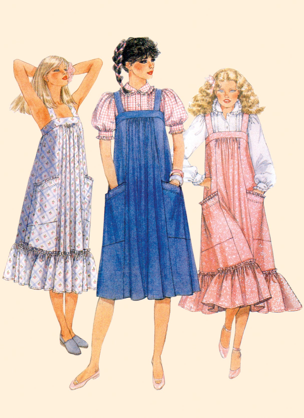 Patron McCall's n°8318 - Robe vintage à bretelles pour femmes