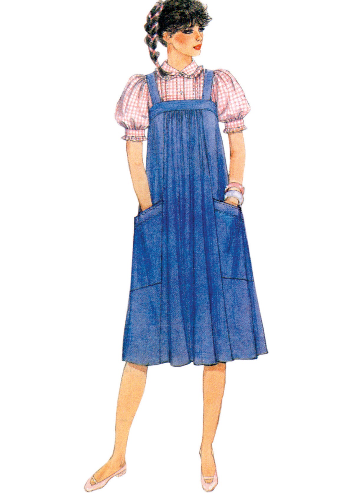 Patron McCall's n°8318 - Robe vintage à bretelles pour femmes