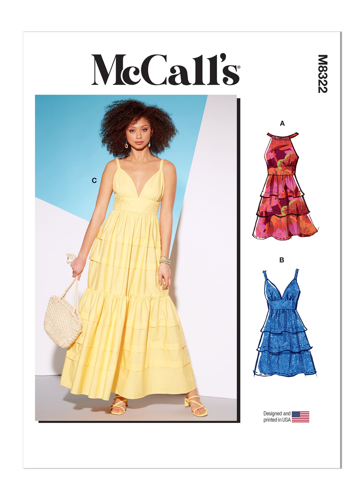 Patron McCall's n°8322 - Robe d'été à bretelles pour femmes