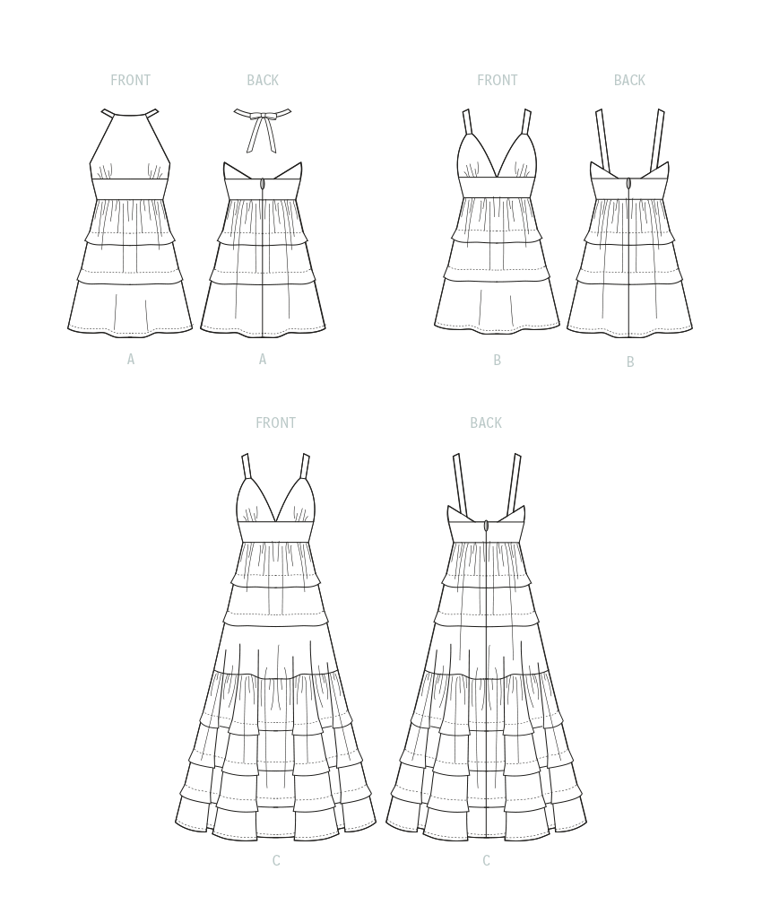 Patron McCall's n°8322 - Robe d'été à bretelles pour femmes