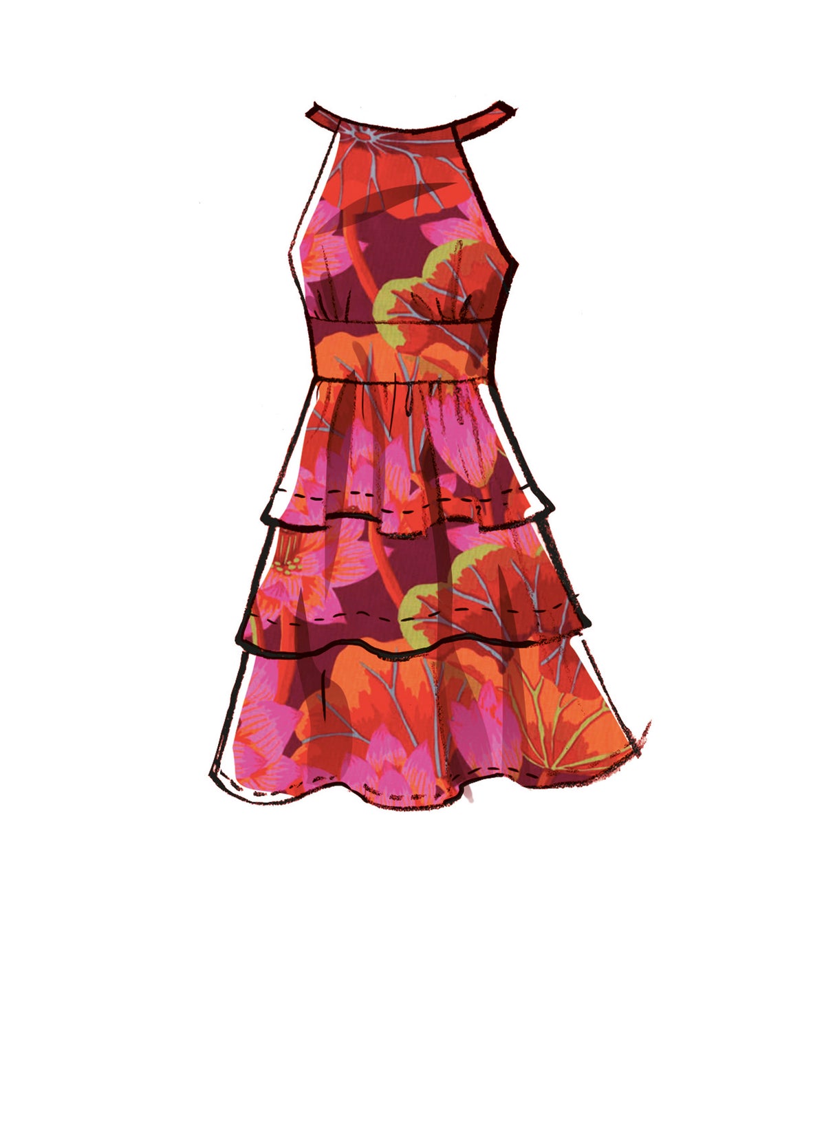 Patron McCall's n°8322 - Robe d'été à bretelles pour femmes