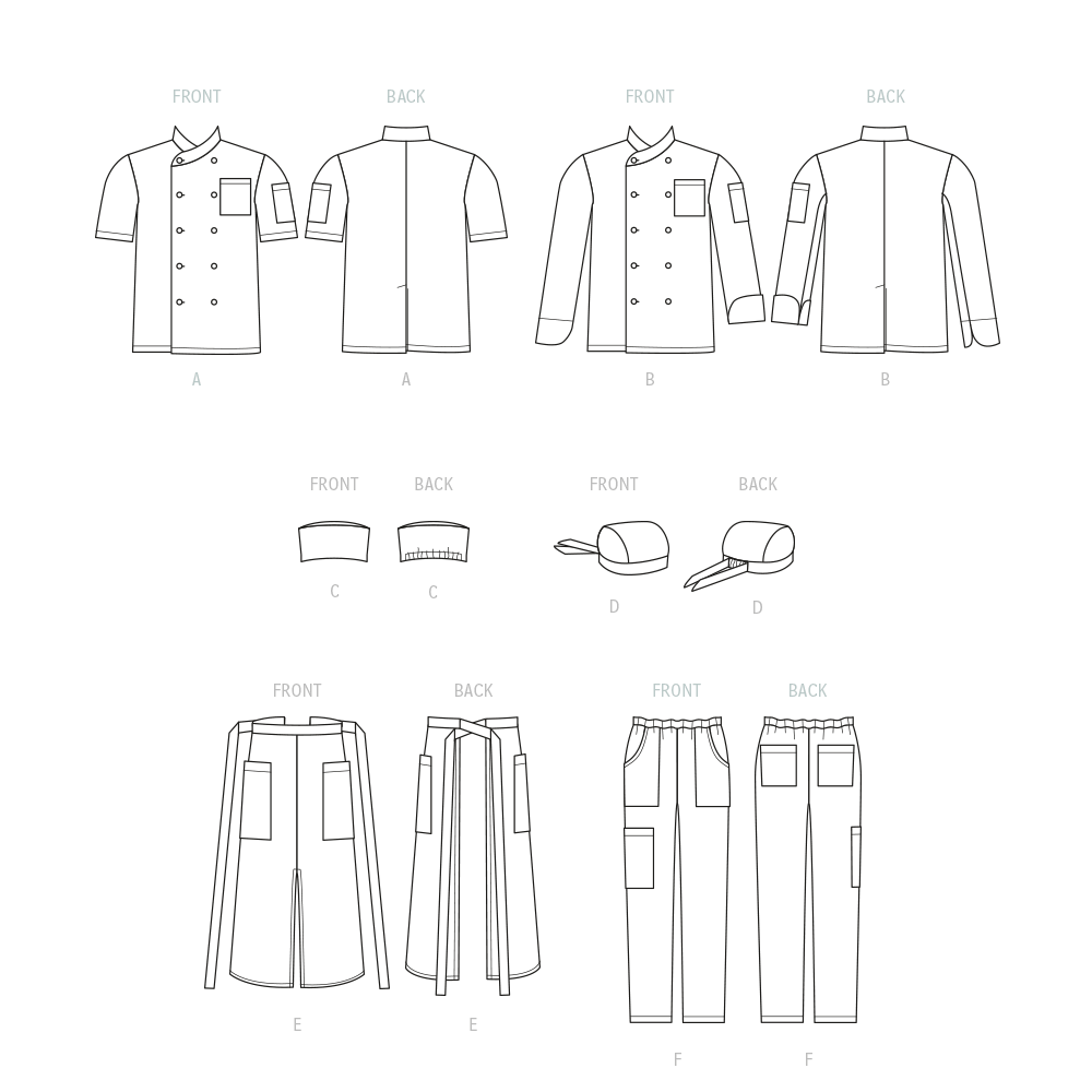 Patron McCall's n°8332 - Tenue de chef