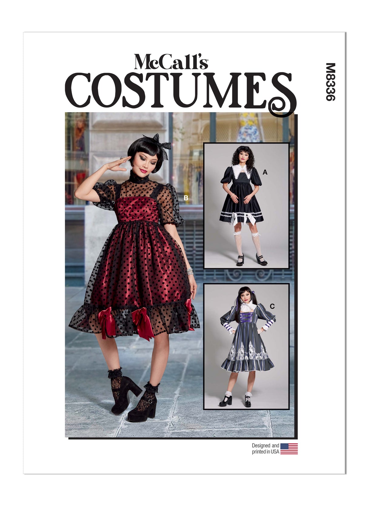 Patron McCall's n°8336 - Robes à manches bouffantes