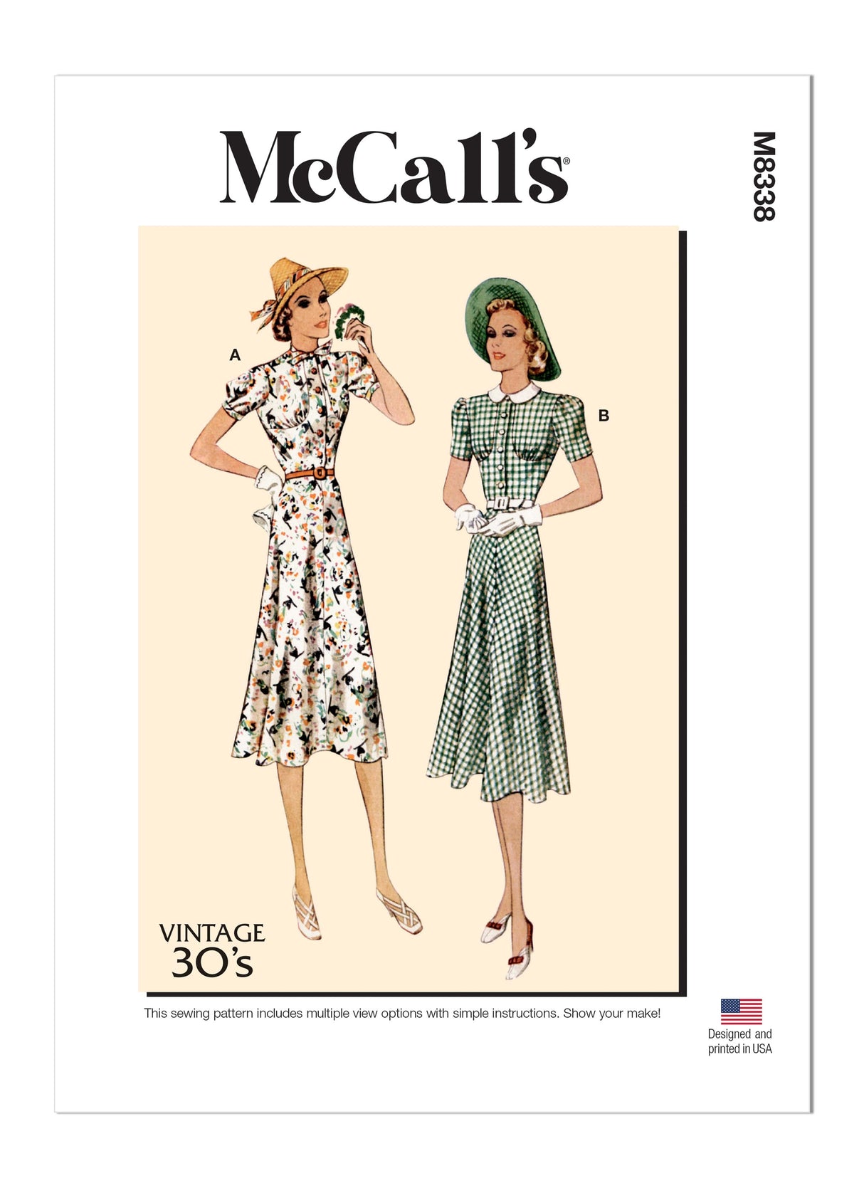 Patron McCall's n°8338 - Robe vintage