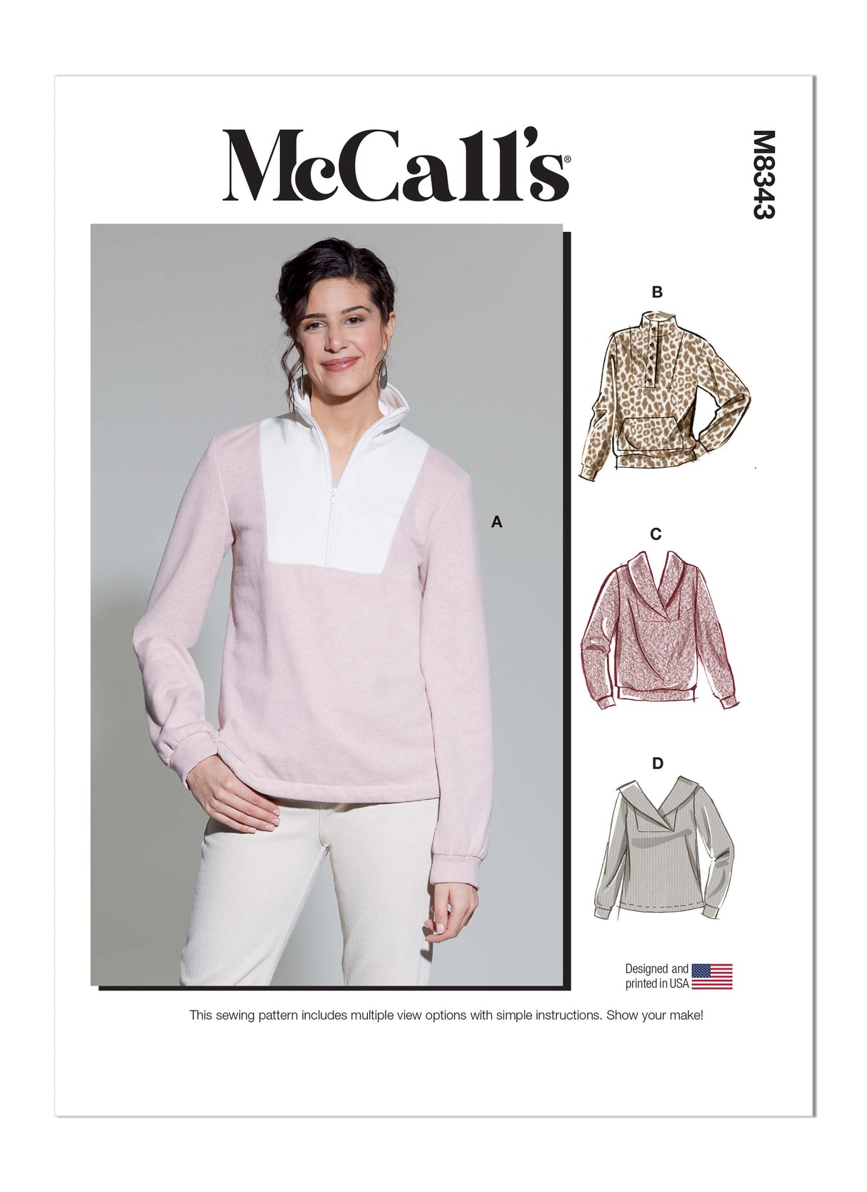 Patron McCall's n°8343 - Haut à enfiler