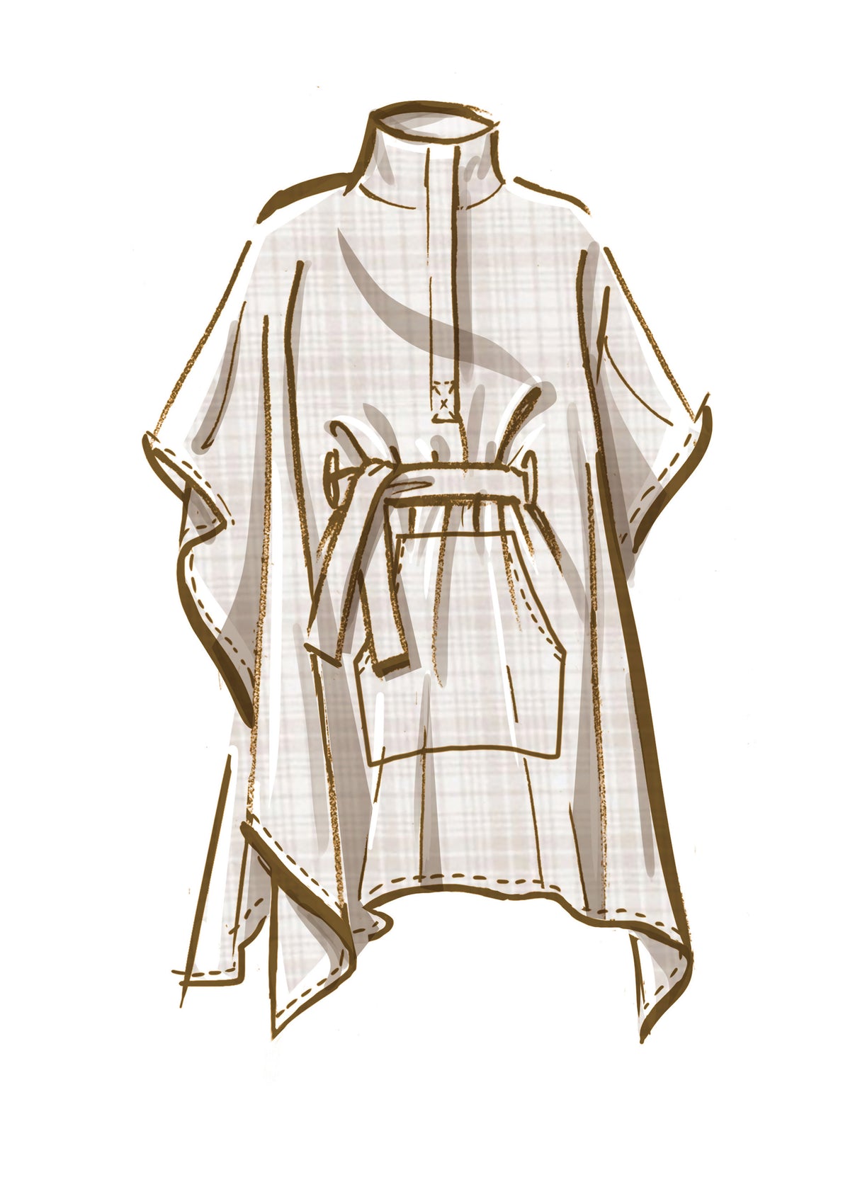 Patron McCall's n°8347 - Poncho élégant